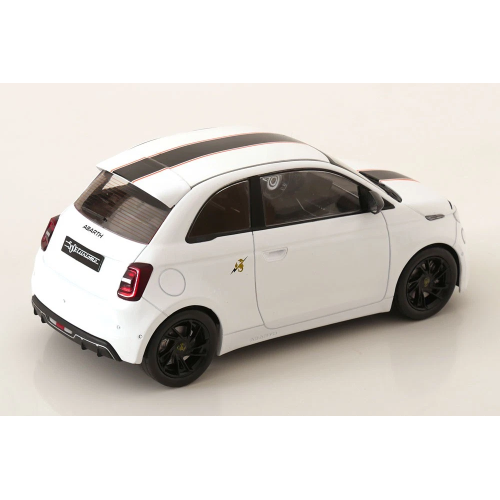 FIAT 500E ABARTH 2024 WHITE 1:18 ModelCarGroup Auto Stradali Modellino