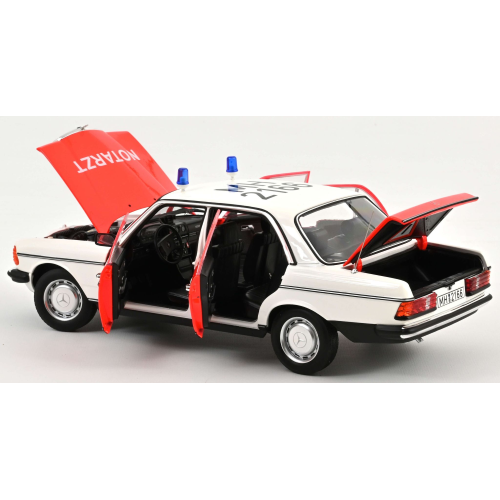 MERCEDES 200 1984 EMERCENCY AMBULANCE 1:18 Norev Ambulanze Modellino