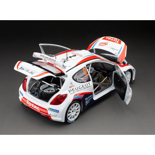 PEUGEOT 207 S2000 N.2 RALLY AUTOMOBILE MONTE CARLO 2011 P.SOLBERG 1:18 SunStar Auto Rally Modellino