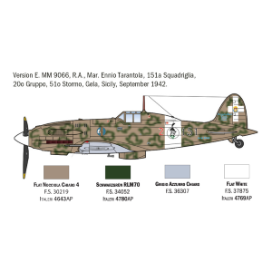 MC 202 FOLGORE ACES KIT 1:72 Italeri Kit Aerei Modellino