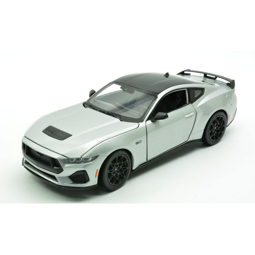 FORD MUSTANG GT 2024 SILVER 1:25 Welly Auto Stradali Modellino