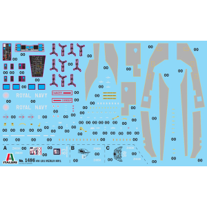 AW-101 MERLIN HM.1 KIT 1:72 Italeri Kit Elicotteri Modellino