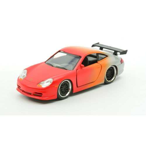 PORSCHE 911 GT3 "PINK SLIPS" RED/SILVER 1:32 Jada Toys Movie Modellino