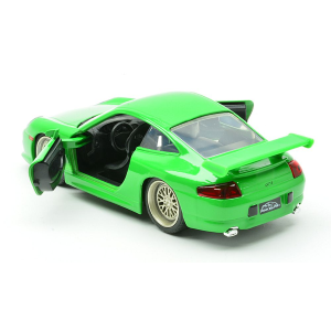 PORSCHE 911 GT3 (996) "PINK SLIPS" GREEN 1:32 Jada Toys Movie Modellino