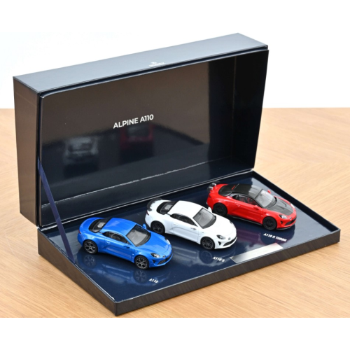 GIFT BOX ALPINE A110 2025 FRENCH FLAG COLORS 1:43 Norev Forze dell'Ordine Modellino