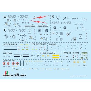 AMX-T TWIN SEATER KIT 1:72 Italeri Kit Aerei Modellino