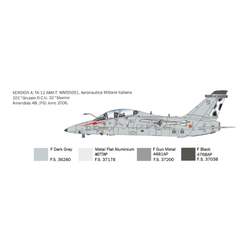AMX-T TWIN SEATER KIT 1:72 Italeri Kit Aerei Modellino