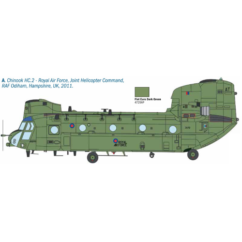 HELICOPTER BOEING CHINOOK HC.2 CH-47F KIT 1:48 Italeri Kit Aerei Modellino