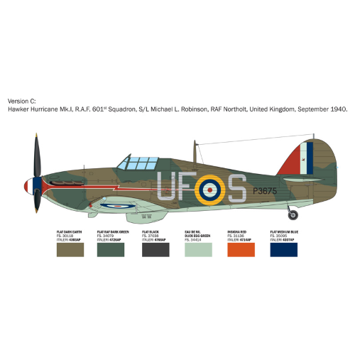 HURRICANE MK 1 ACES KIT 1:48 Italeri Kit Aerei Modellino
