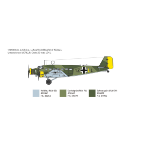 JU-52/3m KIT 1:72 Italeri Kit Aerei Modellino