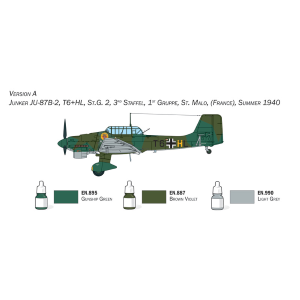 JUNKER JU-87B STUKA SET COMPLETO KIT 1:72 Italeri Kit Aerei Modellino