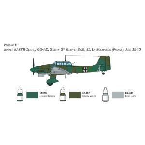 JUNKER JU-87B STUKA SET COMPLETO KIT 1:72 Italeri Kit Aerei Modellino