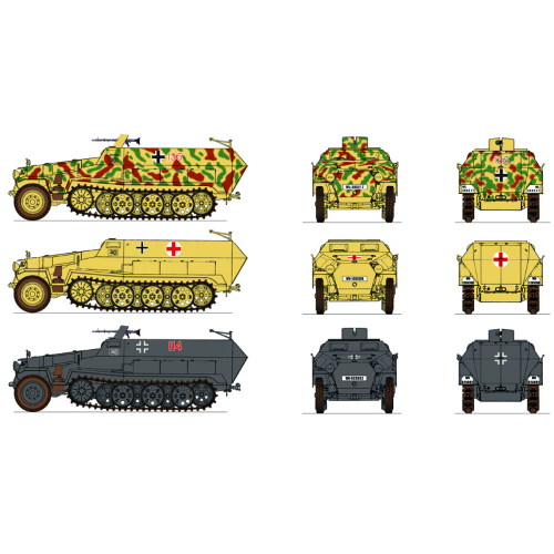 SD KFZ 251/1 AUSF.C KIT 1:72 Italeri Kit Mezzi Militari Modellino