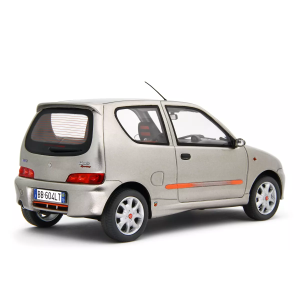 FIAT 600 SPORTING ABARTH 1998 METALLIC GREY 1:18 Laudo Racing Auto Stradali Modellino
