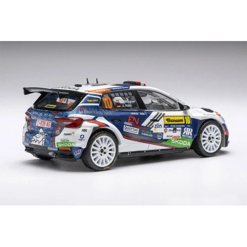 SKODA FABIA N.10 RALLY2 BARUM 2024 WAGNER-HAIN 1:43 Ixo Model Auto Rally Modellino
