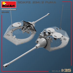 Sd.Kfz.234/2 PUMA INTERIOR KIT 35419 1:35 Miniart Kit Mezzi Militari Modellino