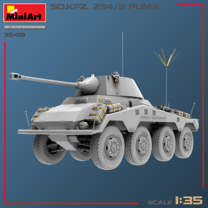 Sd.Kfz.234/2 PUMA INTERIOR KIT 35419 1:35 Miniart Kit Mezzi Militari Modellino