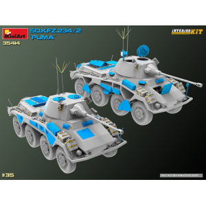 Sd.Kfz.234/2 PUMA INTERIOR KIT 35414 1:35 Miniart Kit Mezzi Militari Modellino