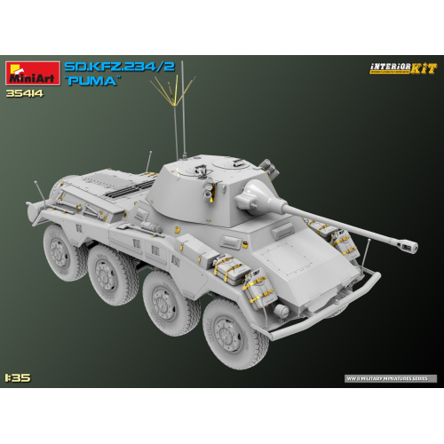 Sd.Kfz.234/2 PUMA INTERIOR KIT 35414 1:35 Miniart Kit Mezzi Militari Modellino