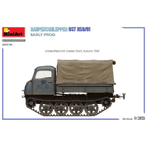 RAUPENSCHLEPPER OST RSO/01. EARLY PROD.KIT 1:35 Miniart Kit Mezzi Militari Modellino