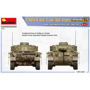 Pz.Kpfw.IV Ausf.G-LAST/H-Early KIT 1:35 Miniart Kit Mezzi Militari Modellino