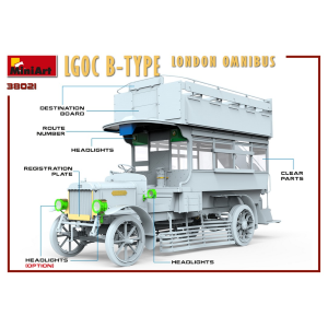 LGOC B-TYPE LONDON OMNIBUS KIT 1:35 Miniart Kit Auto Modellino