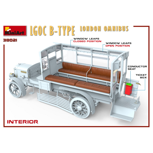 LGOC B-TYPE LONDON OMNIBUS KIT 1:35 Miniart Kit Auto Modellino