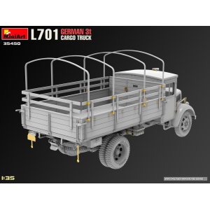 L701 GERMAN 3t CARGO TRUCK RED CROSS KIT 1:35 Miniart Kit Mezzi Militari Modellino