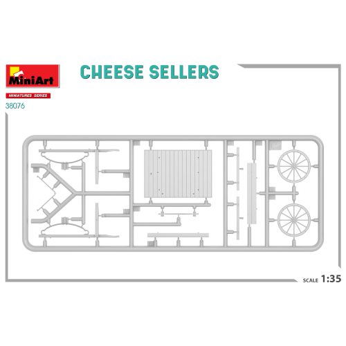 CHEESE SELLERS KIT 1:35 Miniart Kit Diorami Modellino