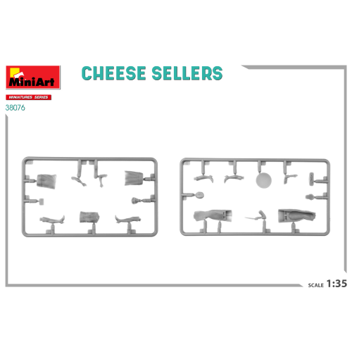 CHEESE SELLERS KIT 1:35 Miniart Kit Diorami Modellino