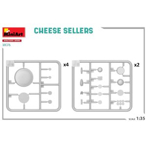 CHEESE SELLERS KIT 1:35 Miniart Kit Diorami Modellino