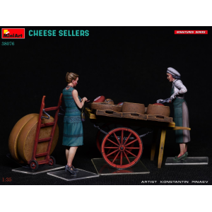 CHEESE SELLERS KIT 1:35 Miniart Kit Diorami Modellino