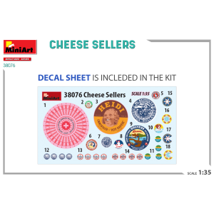 CHEESE SELLERS KIT 1:35 Miniart Kit Diorami Modellino