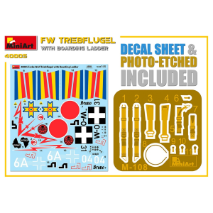FW TRIEBFLUGEL WITH BOARDING LADDER KIT 1:35 Miniart Kit Mezzi Militari Modellino
