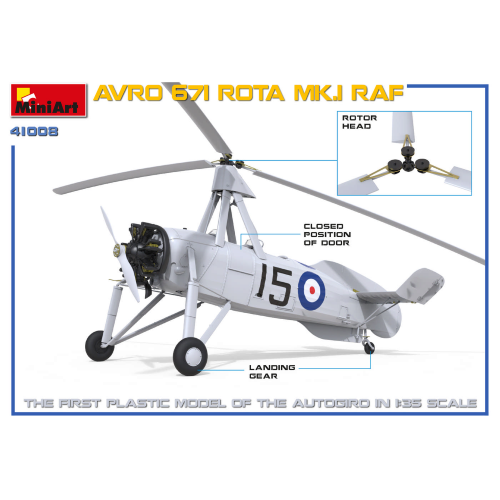 AVRO 671 ROTA Mk.I RAF KIT 1:35 Miniart Kit Aerei Modellino