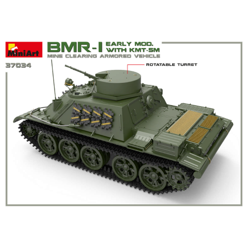 BMR-1 EARLY MOD.WITH KMT-5M KIT 1:35 Miniart Kit Mezzi Militari Modellino