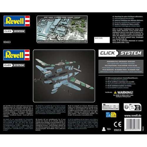 MESSERSCHMITT BF109G-6 (EASY CLICK SYSTEM) KIT 1:48 Revell Kit Aerei Modellino