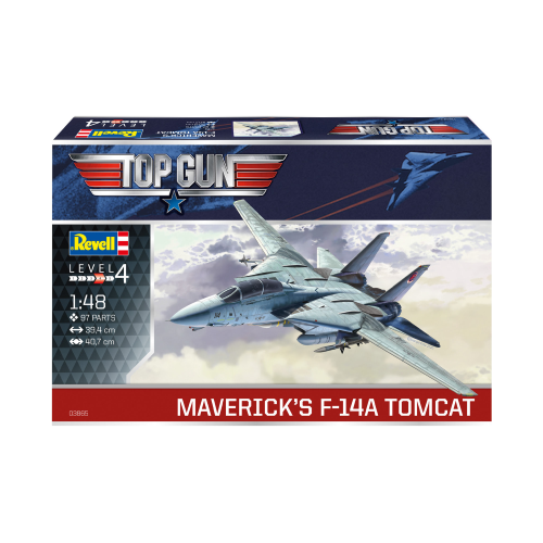 MAVERICK'S F-14A TOMCAT TOP GUN MOVIE KIT 1:48 Revell Kit Aerei Modellino