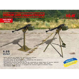 DSHKM W/SUPPORT TRIPOD KIT 1:35 ICM Kit Diorami Modellino