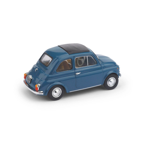 FIAT 500 F 1965-72 CHIUSA BLU MEDIO 1:43 Brumm Auto Stradali Modellino