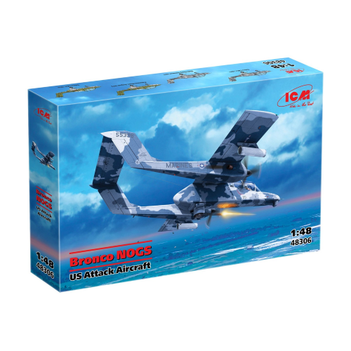 BRONCO NOGS US ATTACK AIRCRAFT KIT 1:48 ICM Kit Aerei Modellino