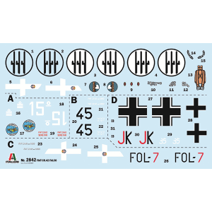 FIAT CR.42 FALCO ASSAULT/NIGHT FIGHTER KIT 1:48 Italeri Kit Aerei Modellino