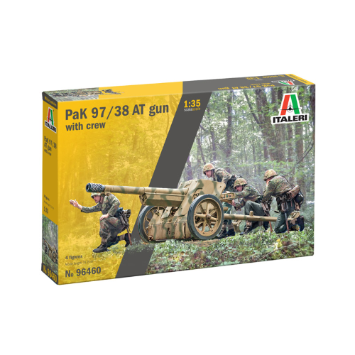 PAK 97/38 AT GUN WITH CREW KIT 1:72 Italeri Kit Mezzi Militari Modellino