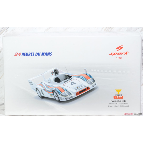 PORSCHE 936/77 N.4 WINNER 24 H LE MANS 1977 HAYWOOD-BARTH-ICKX 1:18 Spark Model Auto Competizione Modellino