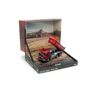 DAF XD KIPPER RED 1:50 Universal Hobbies Camion Modellino