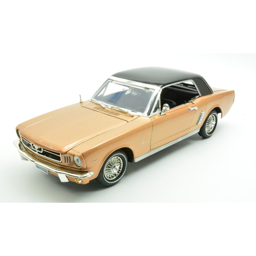 FORD MUSTANG 1964 HARD TOP GOLD 1:18 MotorMax Auto Stradali Modellino