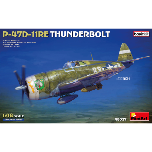 P-47D-11RE THUNDERBOLT BASIC KIT 1:48 Miniart Kit Aerei