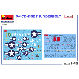 P-47D-11RE THUNDERBOLT BASIC KIT 1:48 Miniart Kit Aerei