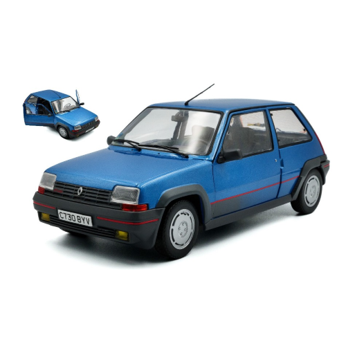 RENAULT R5 GT TURBO MK1 1985 ALPINE BLUE 1:18 Solido Auto Stradali Modellino