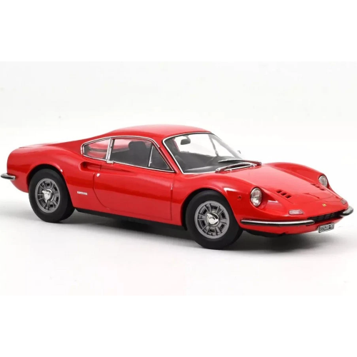 FERRARI DINO 246 GT 1968 RED 1:18 Norev Auto Stradali Modellino